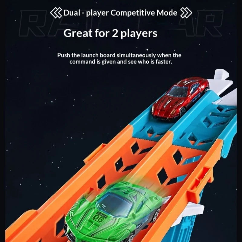 Large Size Inertia Sliding Engineering Vehicle Toy 3D Lifting Track Automobile Playset Perfect Birthday and Festival Gift