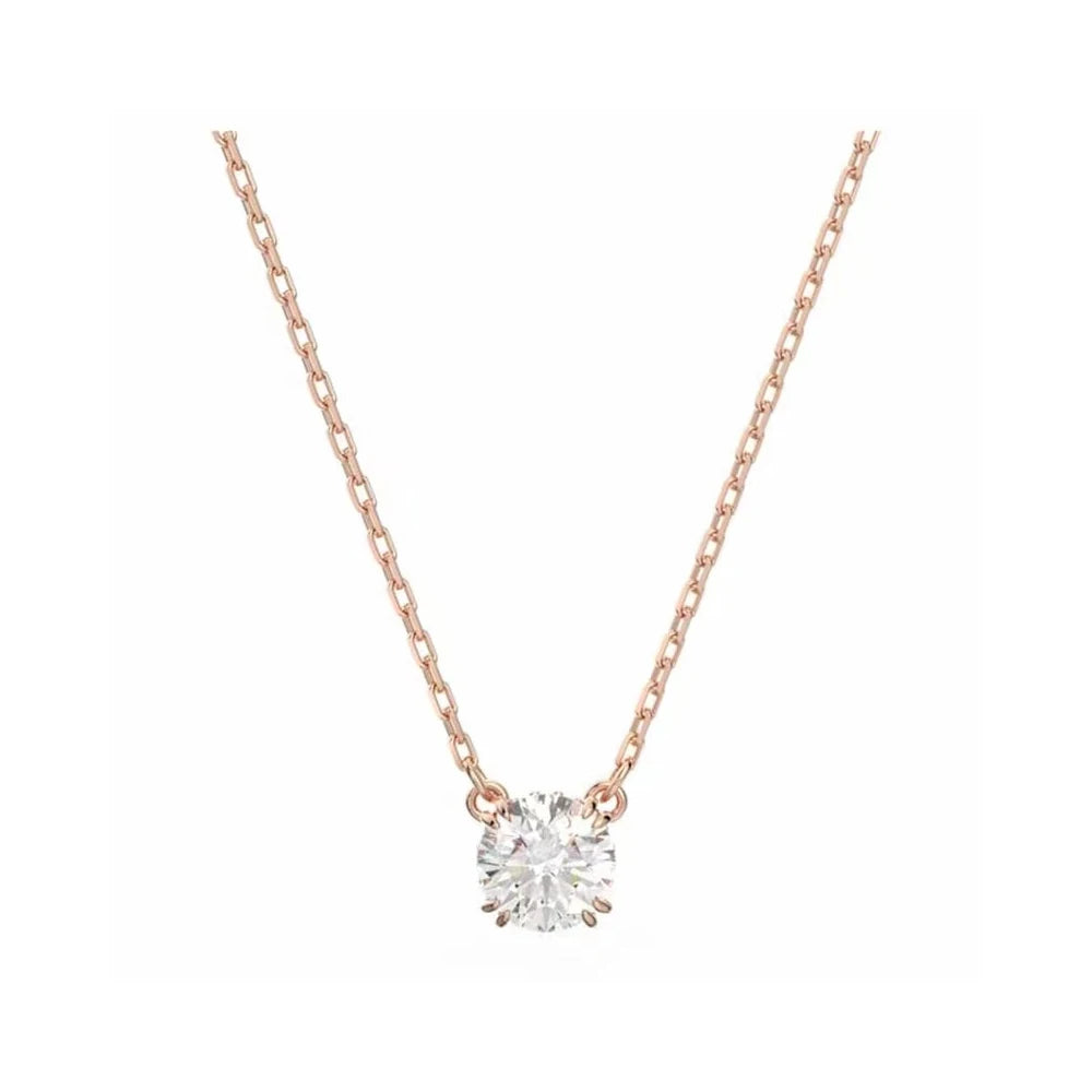 2026 New High-Quality Colorful Candy Butterfly Crystal Star Dancing Heart Double-Layer Simple Necklace - Valentine's Day Gift