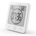 Waterproof Bathroom Wall Clock Digital Shower Clock Timer with Touch Screen, Temperature, Hanging Hole Stand for Kids & Adults