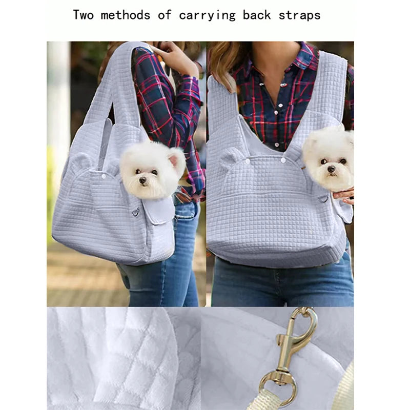 2026 New Portable Pet Backpack Small Outdoor Chest Bag Convenient For Cats Dogs To Travel Outdoors Breathable Soft Comfortable