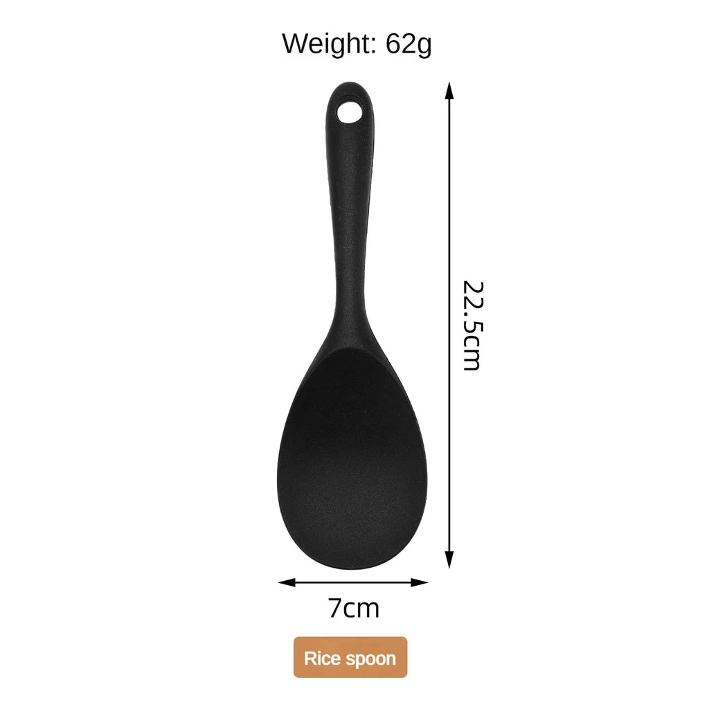 1/10PCS Food-Grade Silicone Kitchen Tools Set, Heat-Resistant Slotted Spoon for Non-Stick Cookware & Hot Pot, Multi-Use Strainer
