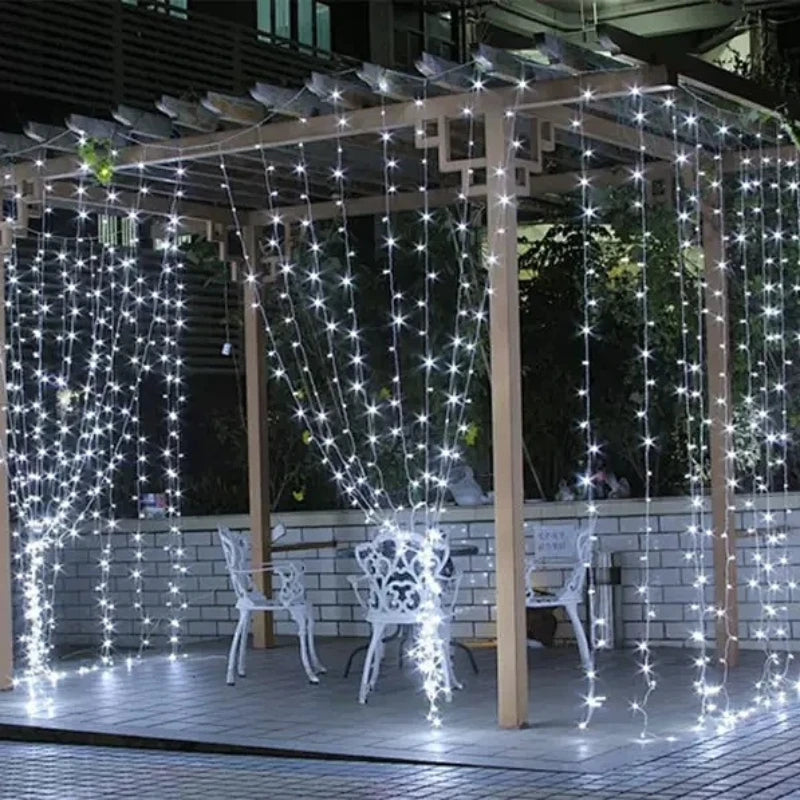 USB LED Curtain Lights with Remote Control, Christmas Fairy Lights for Wedding Birthday Bedroom Party Home Decor