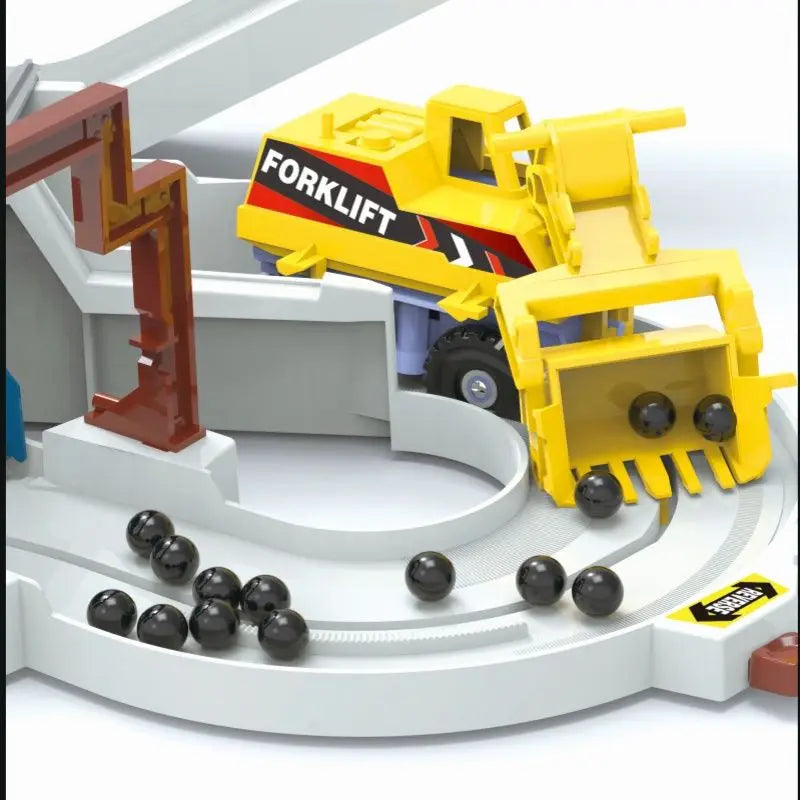 Adventure Powered Mine Cart Track Racing Rail Set Electric Engineering Vehicle Toy Educational Railway Adventure Family Gift Kid