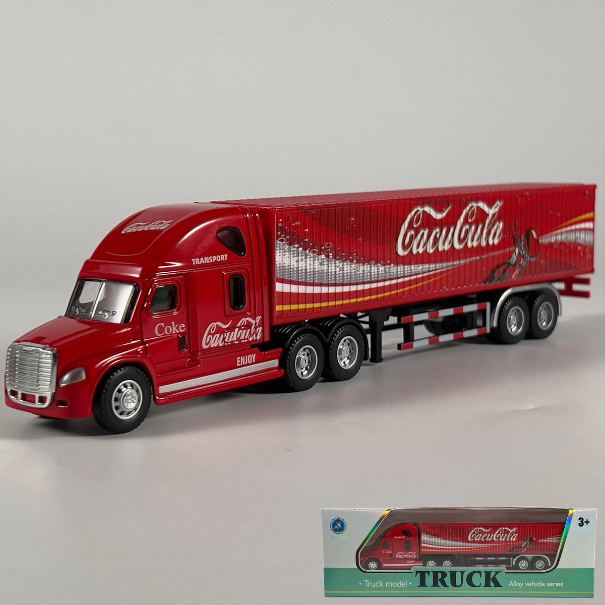 1:64 Scania Container Truck American Container Truck Alloy Diecast Model Car Home Decoration Ornaments Collections Hobby Holiday
