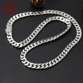 925 Silver Chains Original Certified Cuban Chain Authentic 925 Solid Silver Necklace