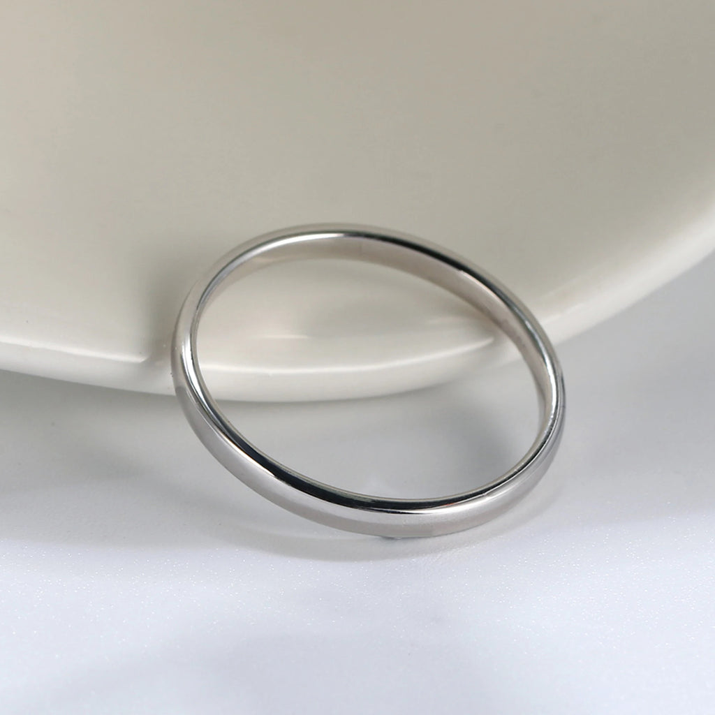 Effie Queen Fashion 925 Sterling Silver Ring Perfect Polished Simple Design Unisex Jewelry Propose Wedding Jewelry Gift APR33