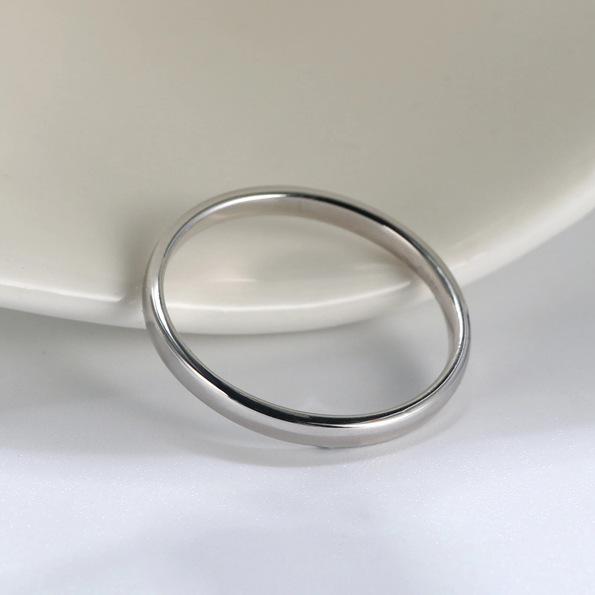 Effie Queen Fashion 925 Sterling Silver Ring Perfect Polished Simple Design Unisex Jewelry Propose Wedding Jewelry Gift APR33