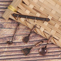 1/12 Dollhouse Miniature Accessories Mini Shovel Soup Spoon Storage Holder Simulation Furniture Kitchen Utensils For Decoration