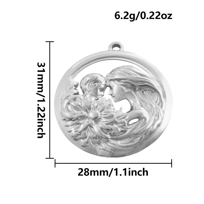 5pcs Stainless Steel Bee Spider Cicada Butterfly Dragonfly Flower Tree Grass Pendants Insects Charms Jewelry Making Accessories