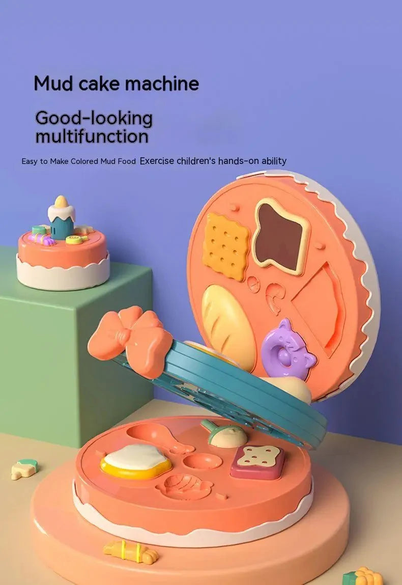 3D Plasticine Mold Modeling Clay Noodle Maker Diy Plastic Play Dough Tools Sets Toys Ice Cream Color Clay for Kids Birthday Gift