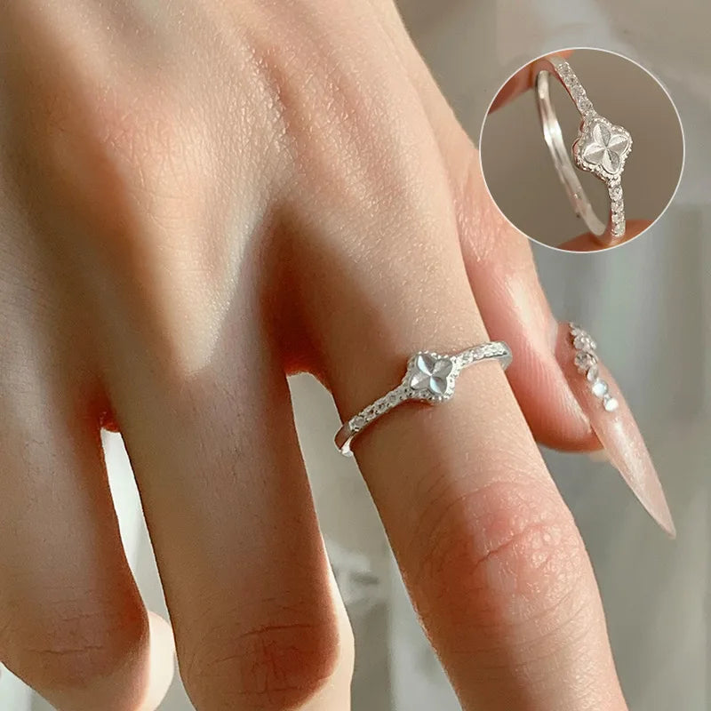 Sam Panda 925 Sterling Rings for Women Fashion Geometric Handmade Irregular Gold Star Ring Simple Fine Jelwery  Christmas Gift