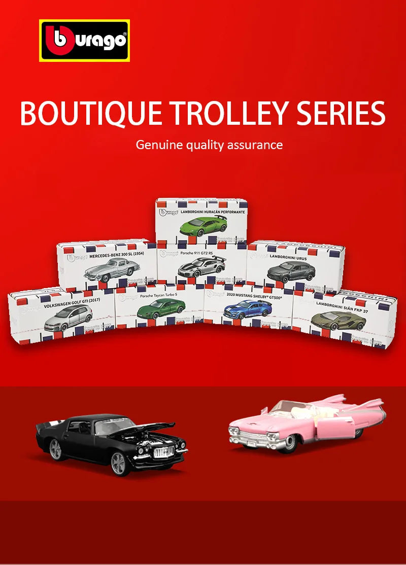 Bburago1:64 Ford GT500 Multiple Model Small Collection Car Alloy Model Toy Gift Scene Decoration Classic and Exquisite