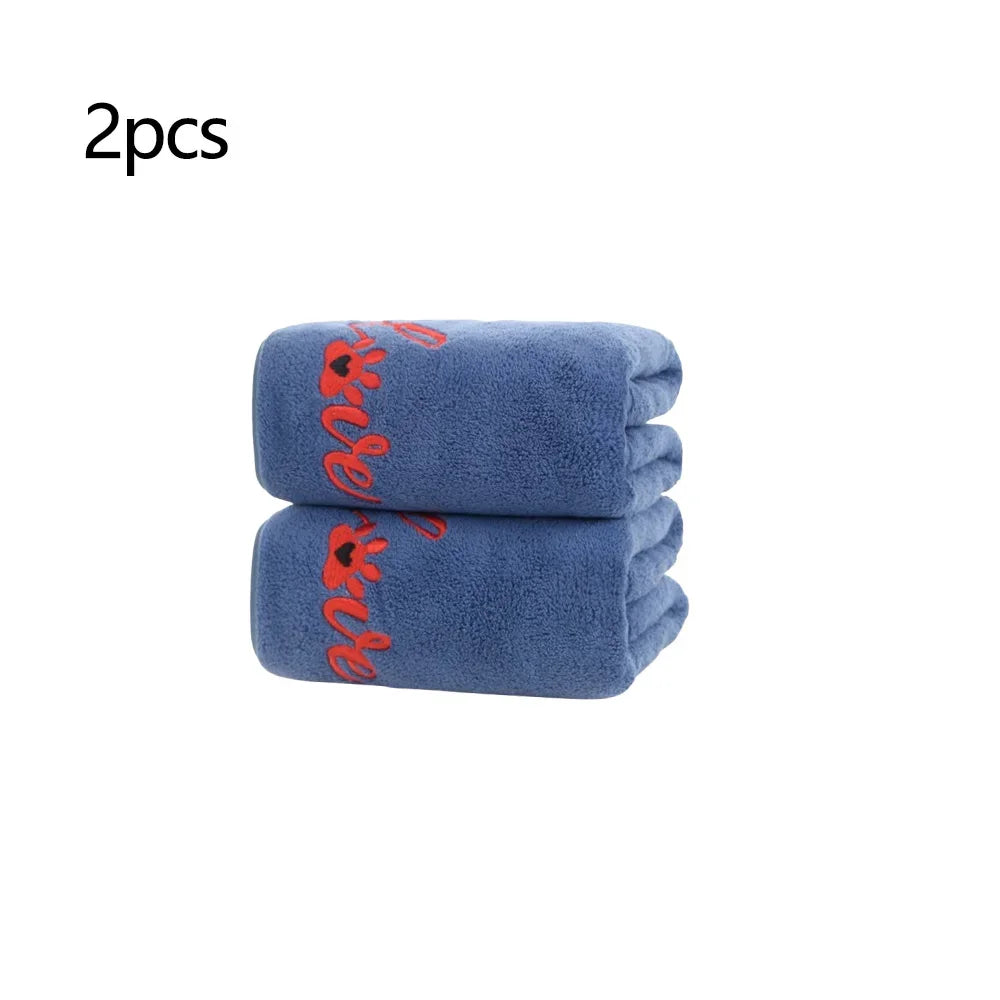 Quick Drying Dog and Cat Towels Soft Fiber Towels Bath Towel Pet Bathrobe Covenient  Cleaning Towel Pet Supplies