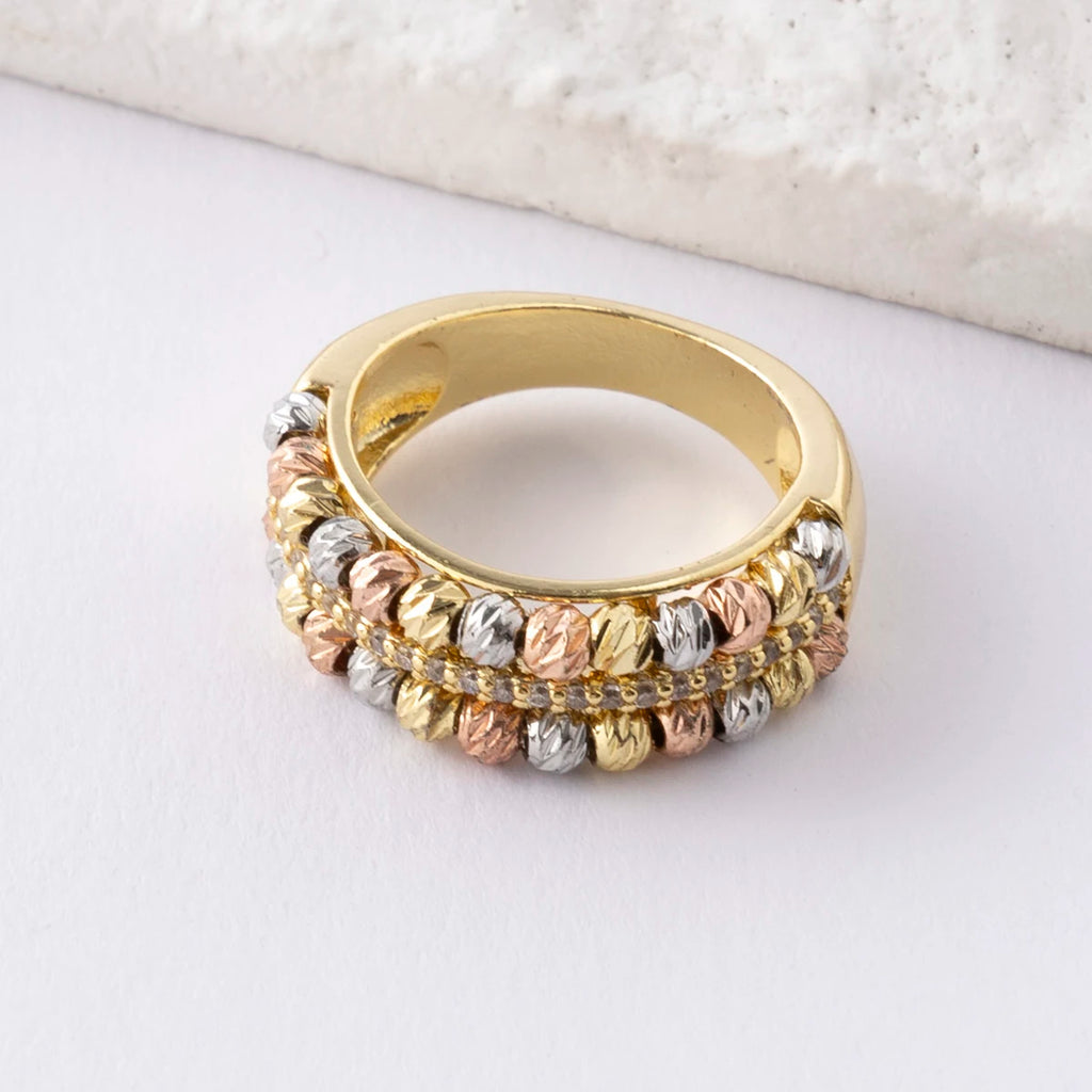 Copper Metal Beads Cross Bangle for Women Fashion Jewelry Delicate Multicolor Exquisite Holiday Gift