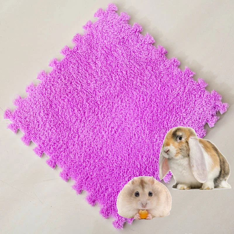 4-20Pcs Washable Guinea Pig Rabbit Cage Mat Waterproof Hamster Bedding Mat Cage Pee Pad Small Animal Rabbit Mouse Reusable Mat