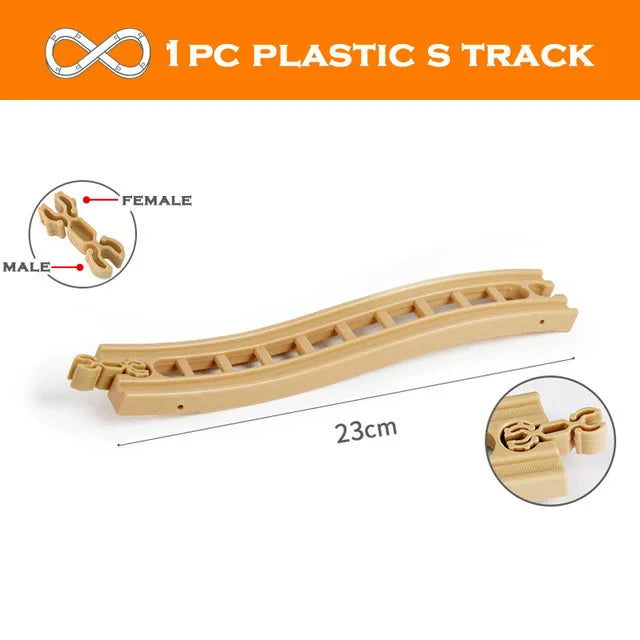 Wooden Train Track Racing Railway Toys All Kinds Wooden Track Accessories Fit for Biro Wood Tracks Toys for Children Gift