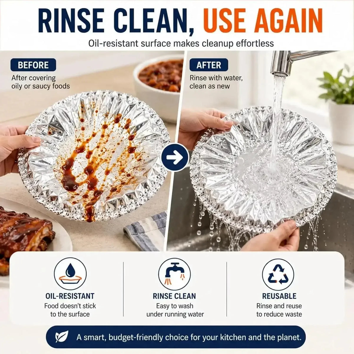 Aluminum Foil Keep Warm Covers Dining Table Food Preservation Cover Microwave Oven Heating Waterproof Oil Proof Kitchen Tools