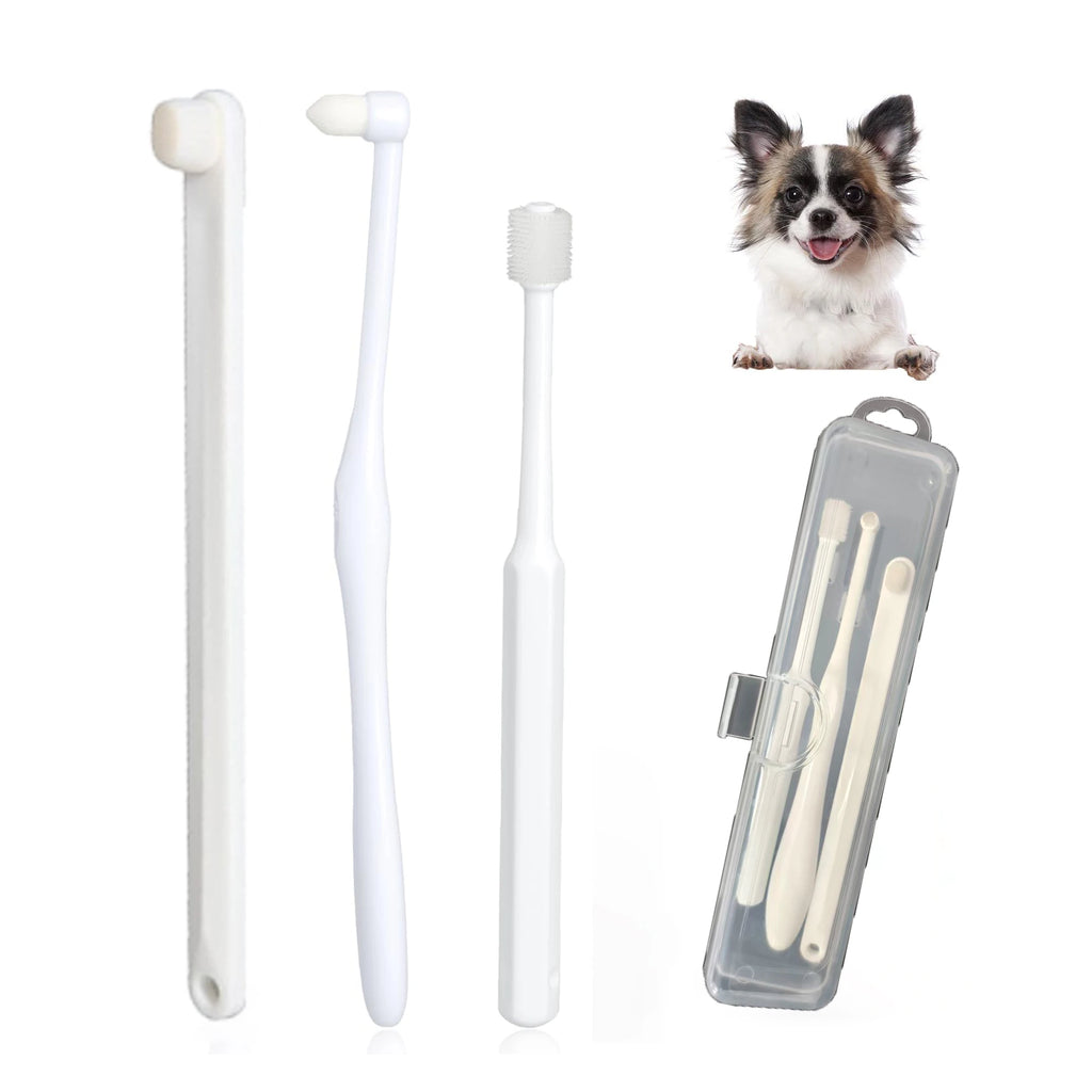 Ultra Soft Cat Toothbrushes, Toothbrushes for Small Dogs & Cats, 360° Silicone Kitten Tooth Brushes, Mini Head Pet Dental Care K