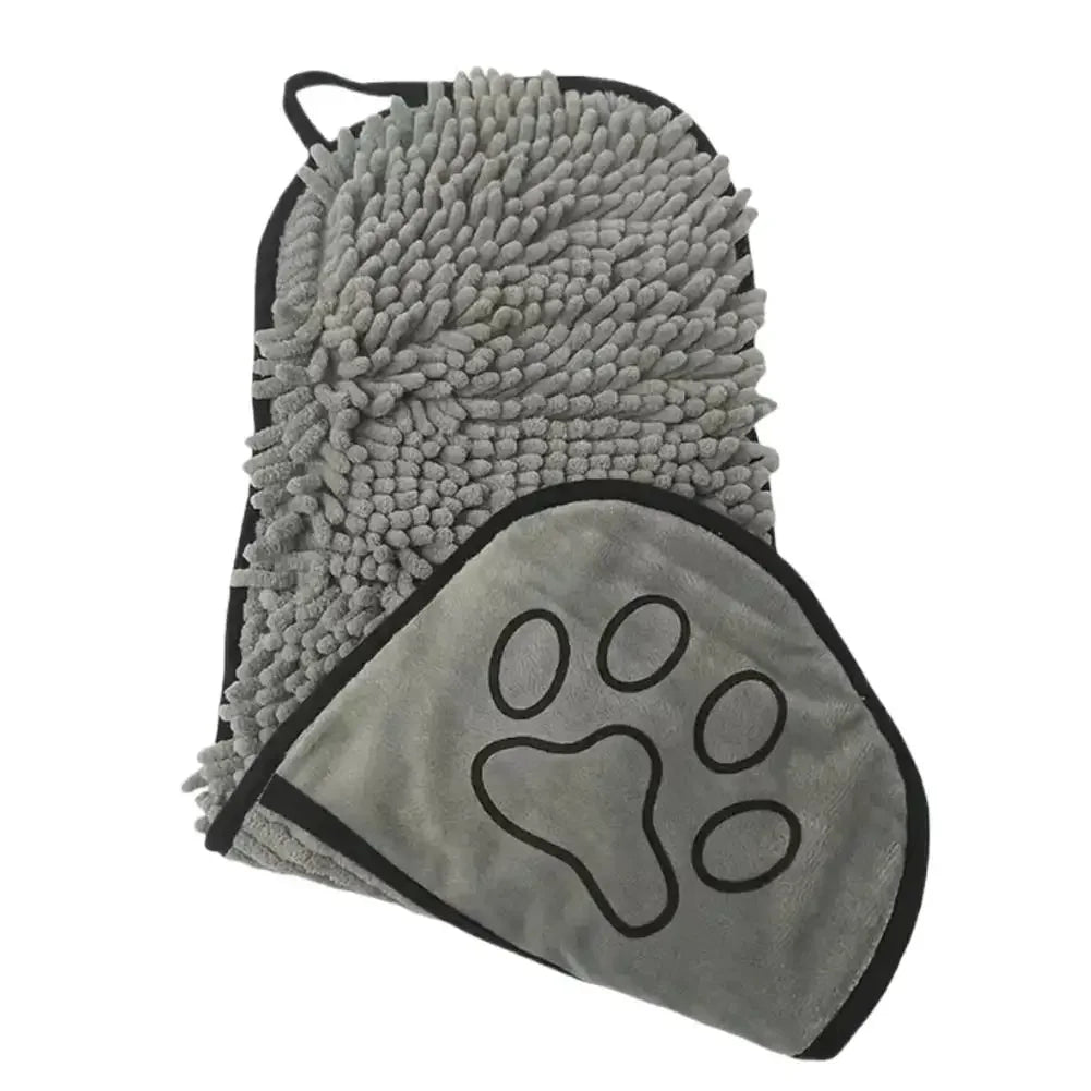 Quick Dry Pet Towel Soft Dog Bath Robe Towel Super Absorbent Cat Bath Towel Convenient Pet Cleaning Washcloth Dog Accessories