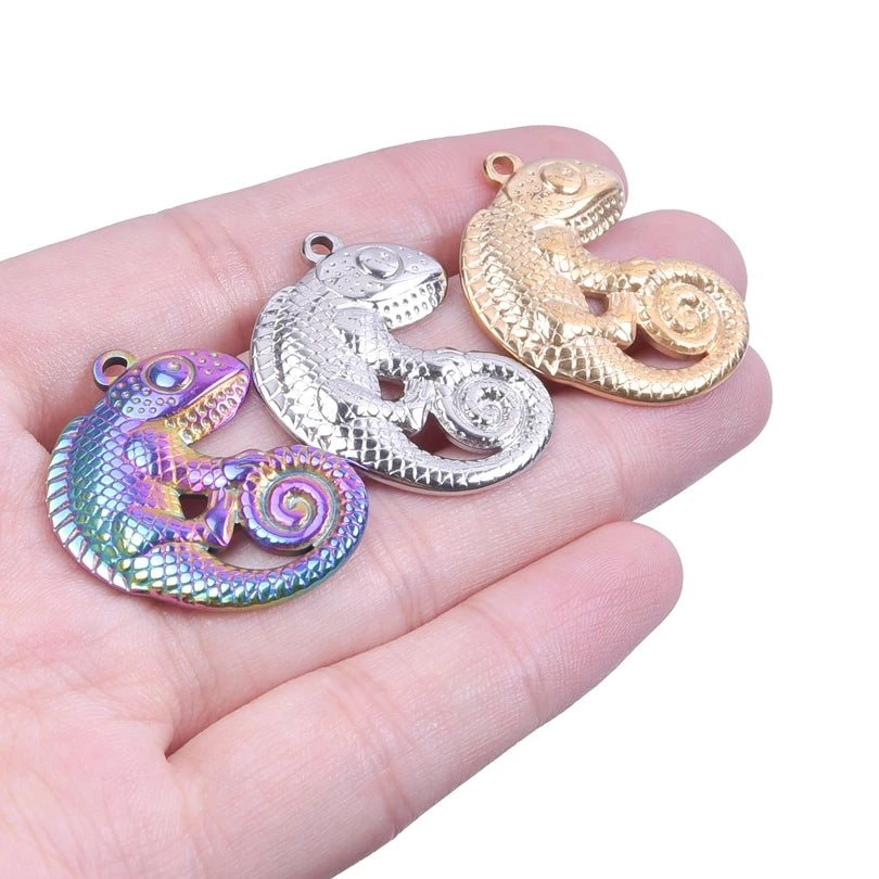 10PCS Ancient Egyptian Scarab Beetle Pendants Charms Stainless Steel Dragonfly Butterfly Pendant for Jewelry Making DIY Necklace