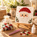 Christmas Mosaic Art Kit DIY Glass Gem Painting Set Christmas Tree Reindeer Santa Handmade Craft Kit Holiday Home Decor Art Orna