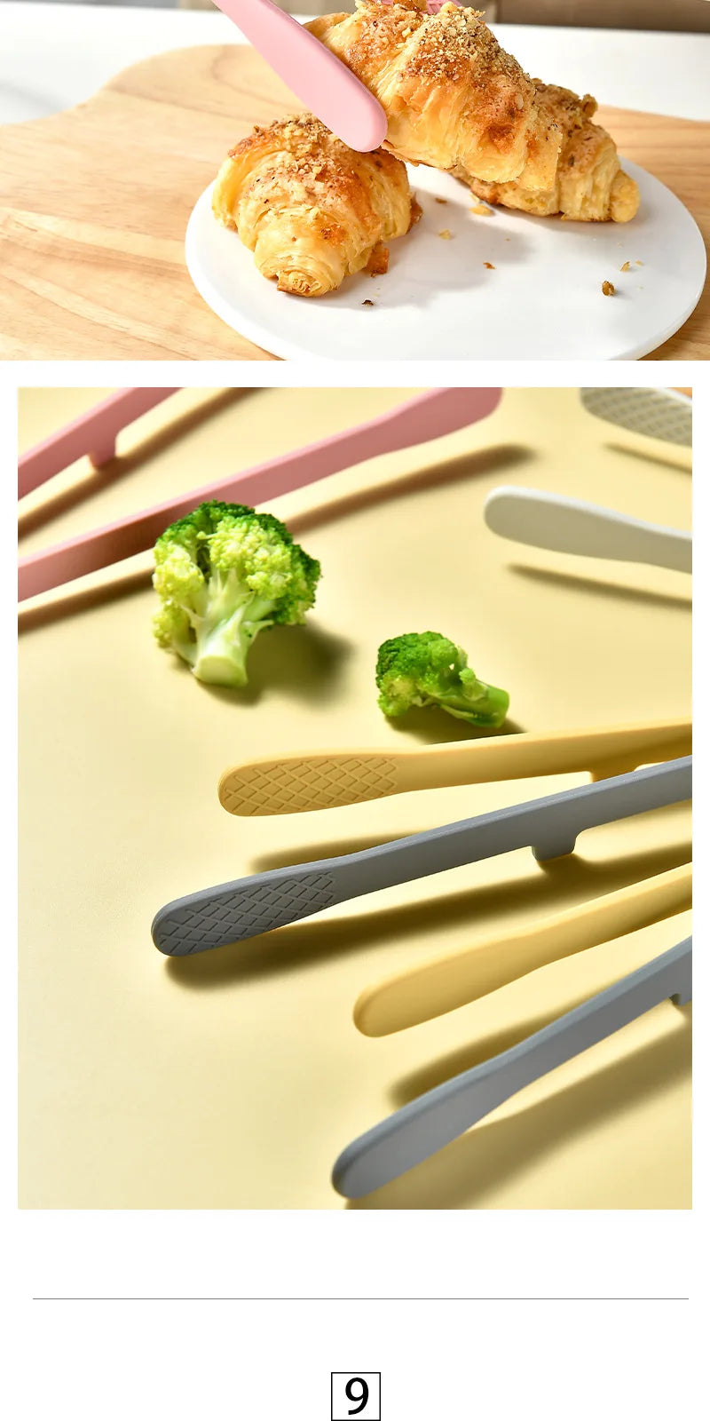 Silicone Food Toast Tongs Trivet Tongs for Kitchen Tongs Non-slip Cooking Clip Clamp BBQ Salad Tools Grill Kitchen Accessories