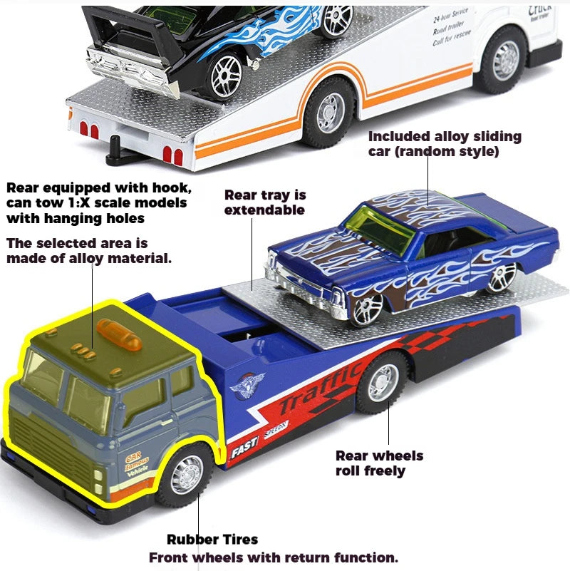 1:64 Scania Container Truck American Container Truck Alloy Diecast Model Car Home Decoration Ornaments Collections Hobby Holiday