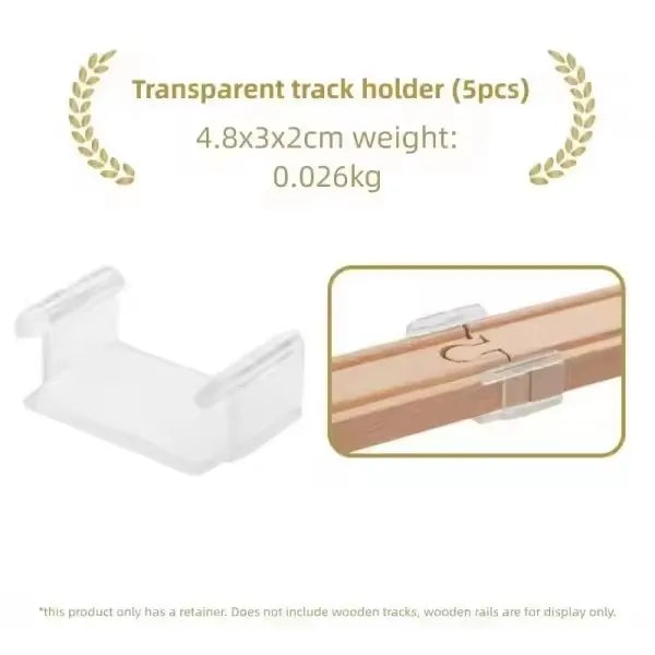 All Kinds Connectors Wooden Train Track Accessories Universal Plastic Building Blocks Adapters Fit for Brand Wooden Track Toys