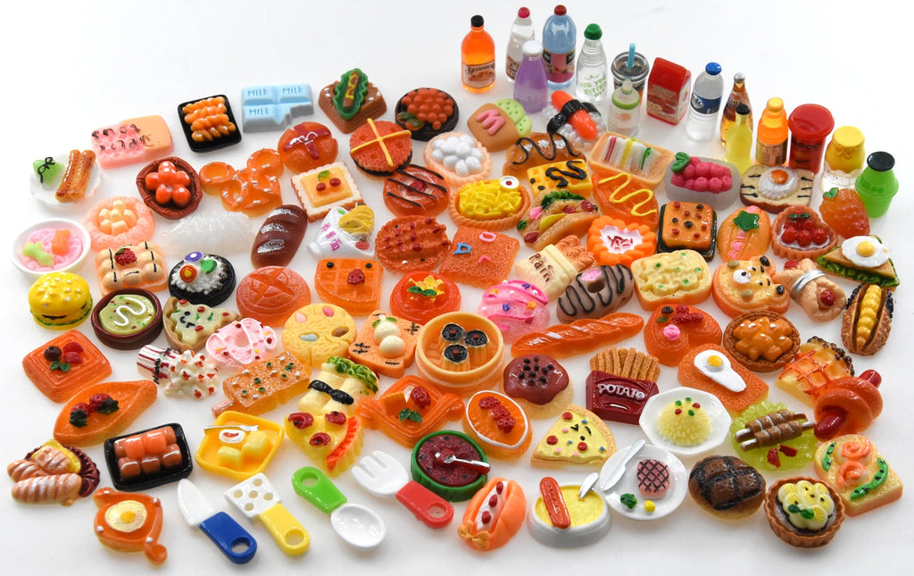 Miniature Food Drink Bottles Pretend Play Kitchen Game Party Toys