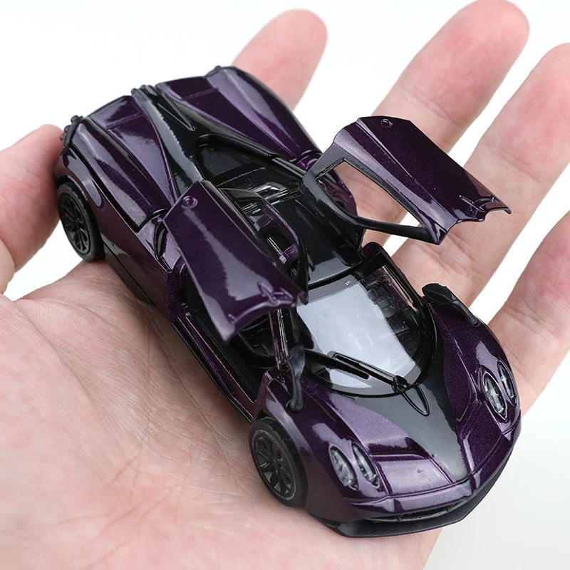 (bagged)1:43 Alloy Car Model Simulation Pagani Racing Car Vehicle Pull Back Car Ornaments Collection Toys For Boy Children