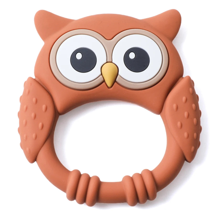 1PC Baby Silicone Teether Toys Food Grade Silicone Teething Animal Dental Teething Goods for Newborn Soothing Nursing Toys