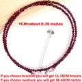 Natural Semi-precious Stone Necklaces for Women and Men Cut Angle 2mm Beads Crystal Necklace Bracelet Gem Zircon Agate Jewelry