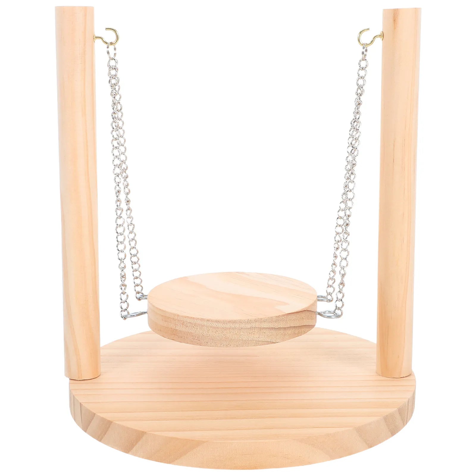 Funny Hamster Wooden Hammock Swing Small Animal Climbing Decorative Molar Hamster Supply Small Animal Wood Hammock