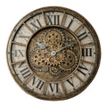 46cm Tianji Star Retro Rotating Gear Wall Clock Home Decorative Wall Clock Stylish Silent Scanning Movement Quartz Wall Clocks