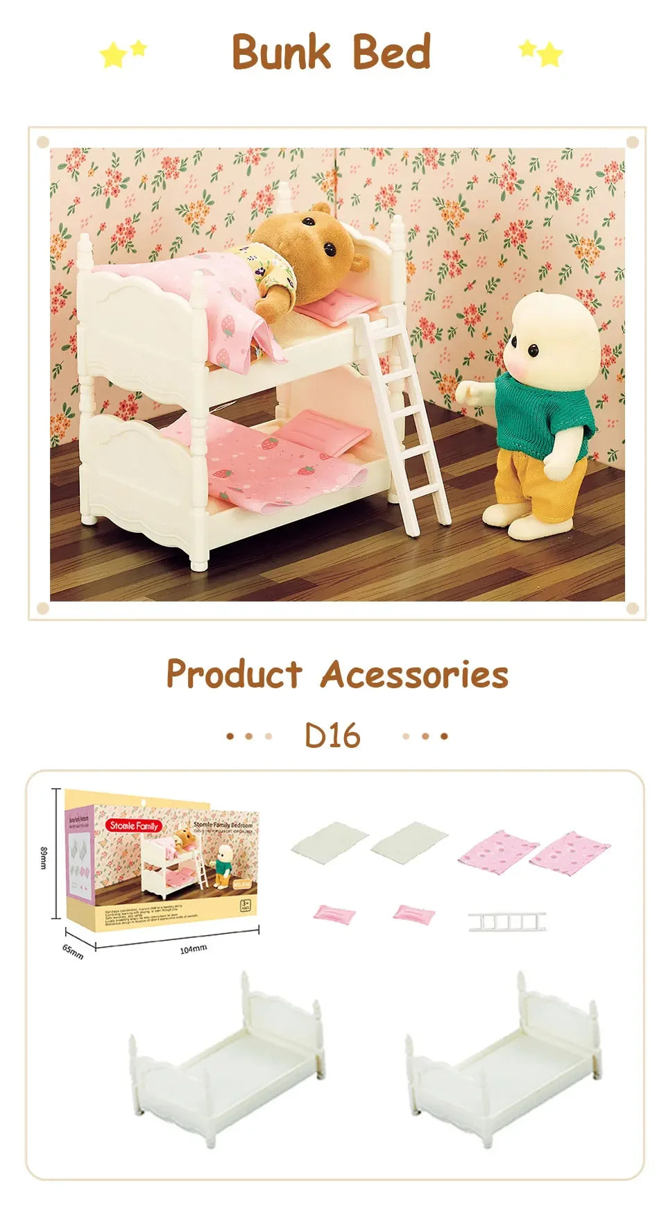 Toys Doll Forest Family Montessori Kitchen Miniature Doll House 1/12 Toy Kitchen Accessories Dollhouse Furniture Toys for Girls