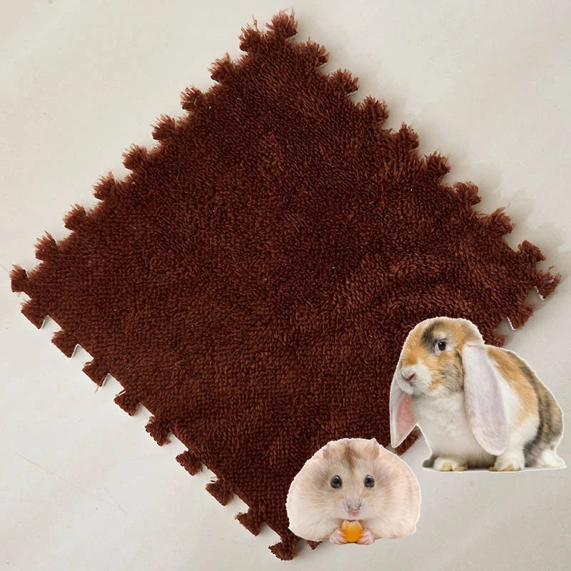 4-20Pcs Washable Guinea Pig Rabbit Cage Mat Waterproof Hamster Bedding Mat Cage Pee Pad Small Animal Rabbit Mouse Reusable Mat