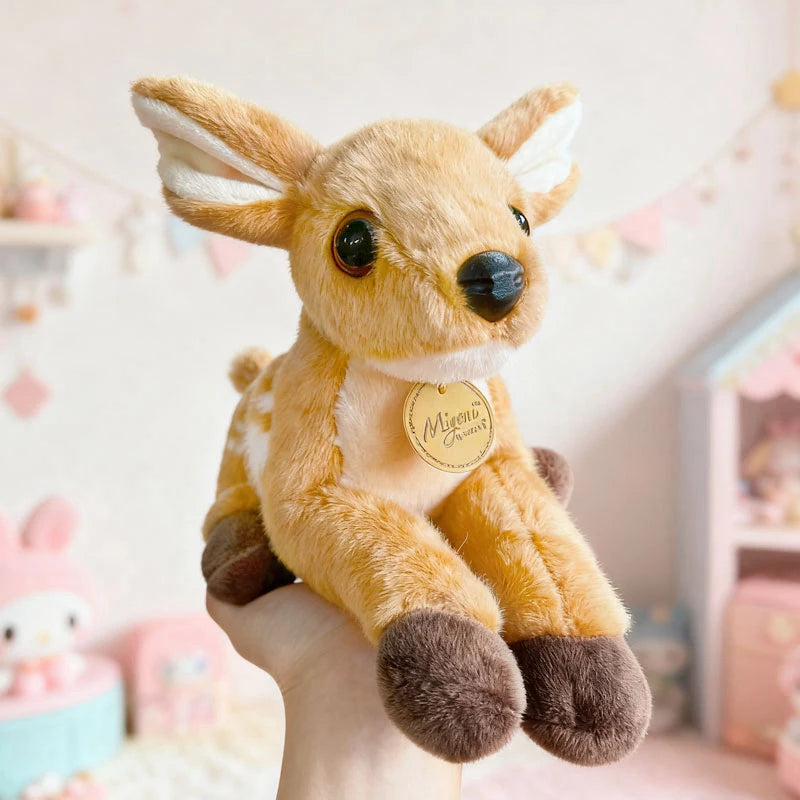 25cm Kawaii Giraffe Plush Toy - Stuffed Soft Giraffe Doll for Kids Lovely Deer Room Decor Birthday Gift