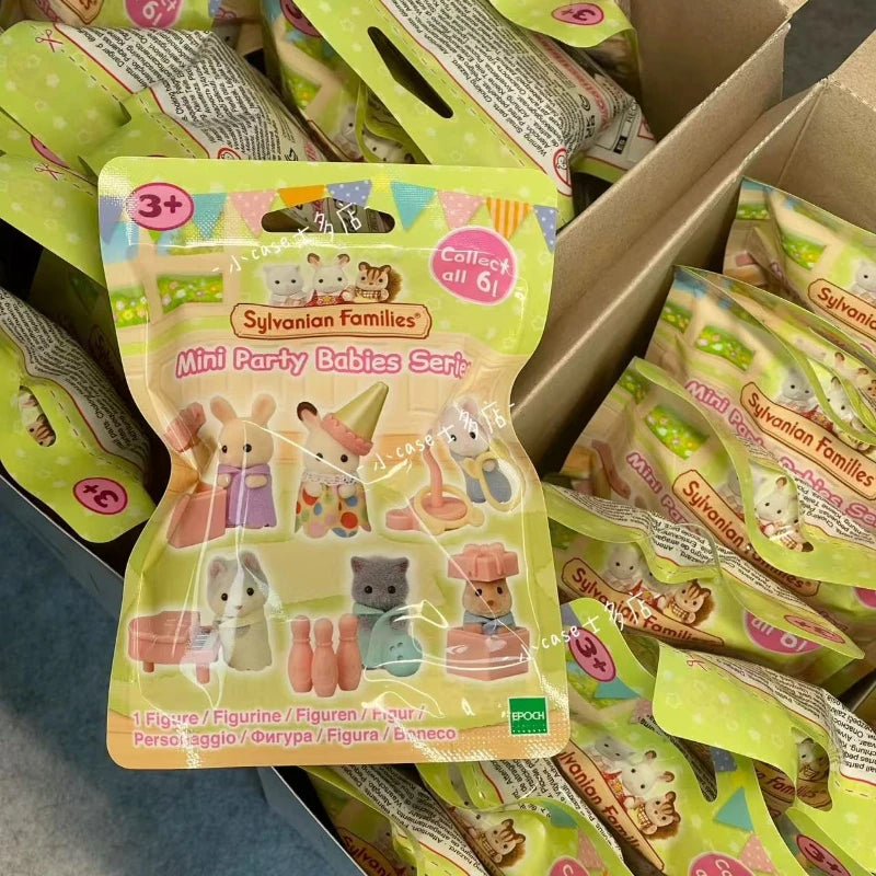 Sylvanian Families Toys Girl Toy Kitchens Mini Baby Party Blind Bags Dolls for Girls Miniature Food Children's Kitchen Ternuries