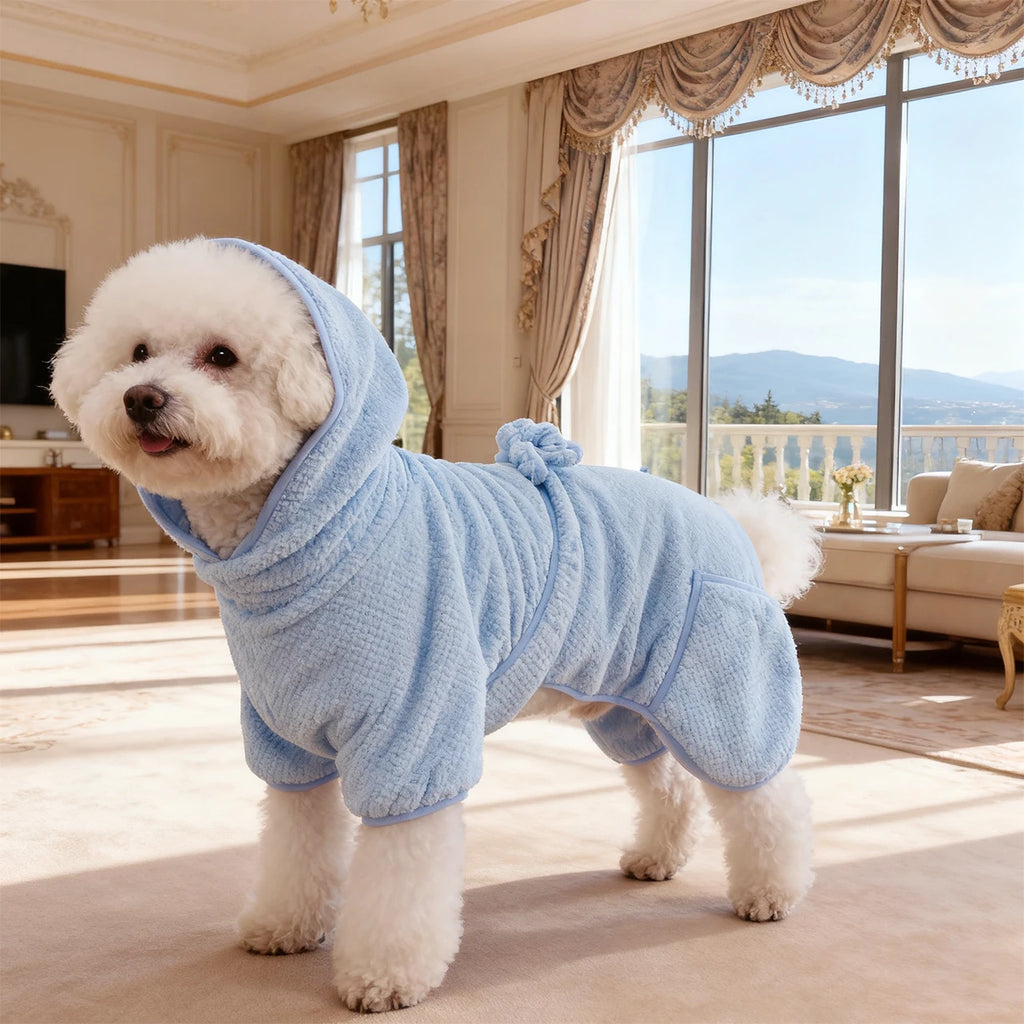 New Dog Bathrobe Absorbent Pet Quick Drying Bath Towel Dog Bath Towel Large Small Dogs Clean Absorbent Bathrobe Dog Pet Products