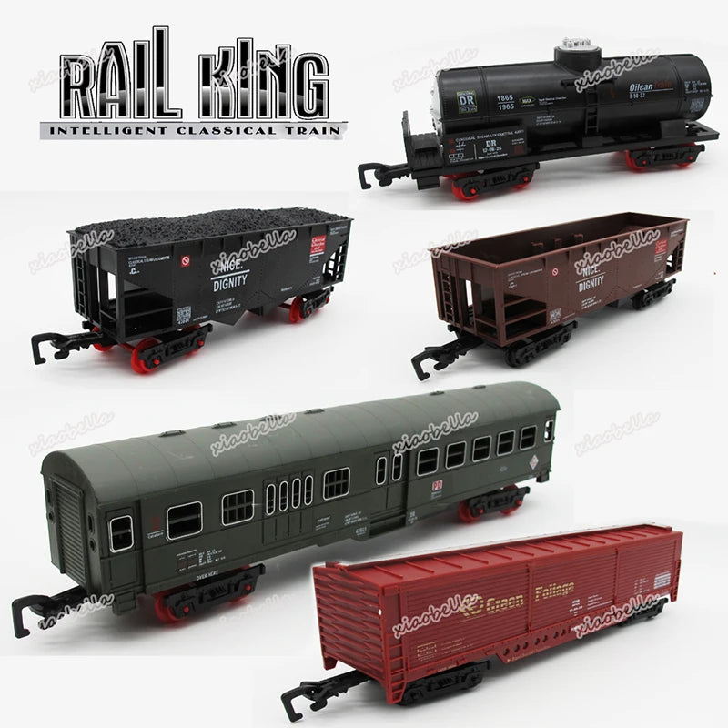 3cm Width wheel Train Track Cargo Car Carriage Wagon Model Guage Accessories DIY Toy Classic Electric Trains Rail King Trian Set