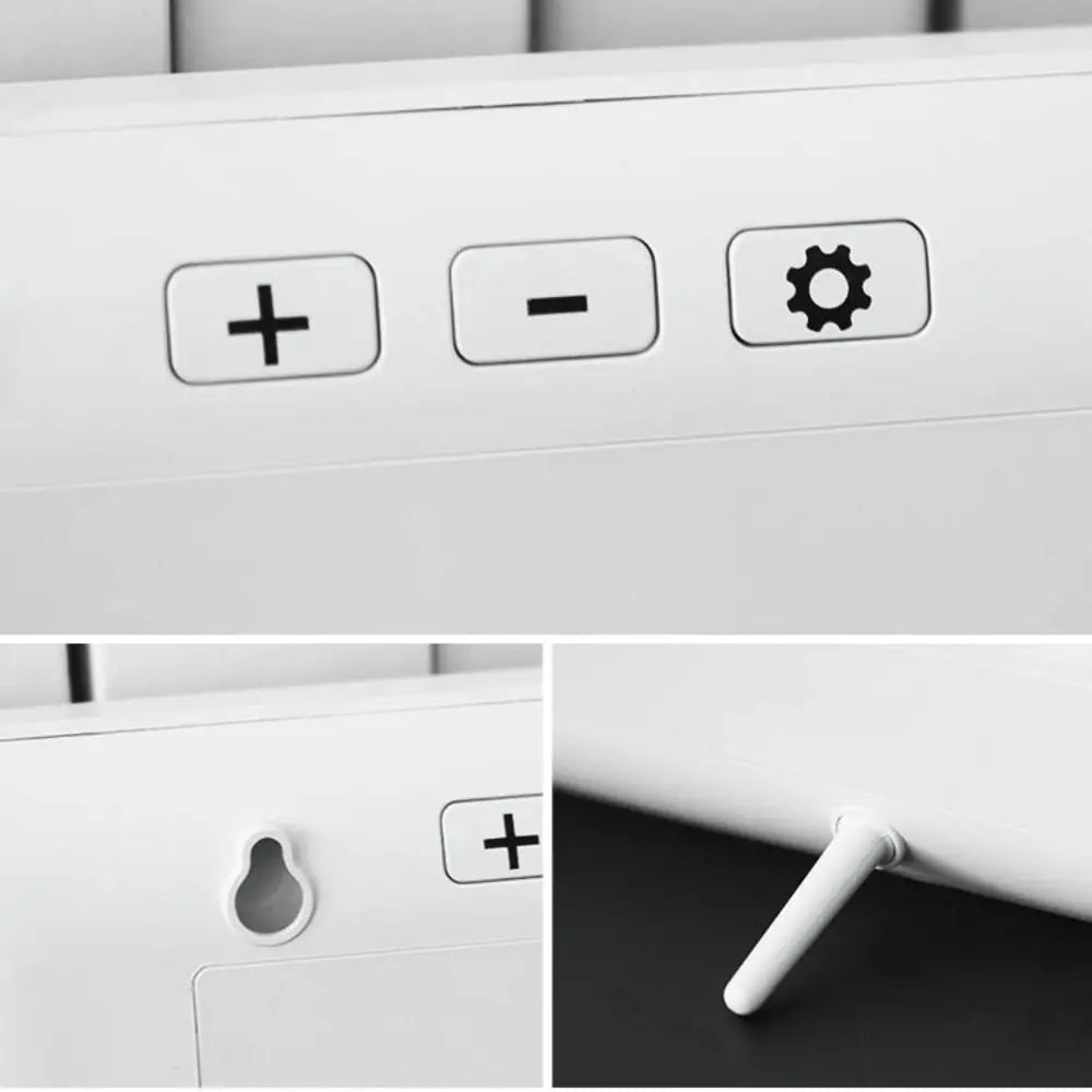 New Wall-mounted Electronic Wall Clock Multi-functional Temperature Digital LED Clocks 12/24H Voice Control Display Table Clock
