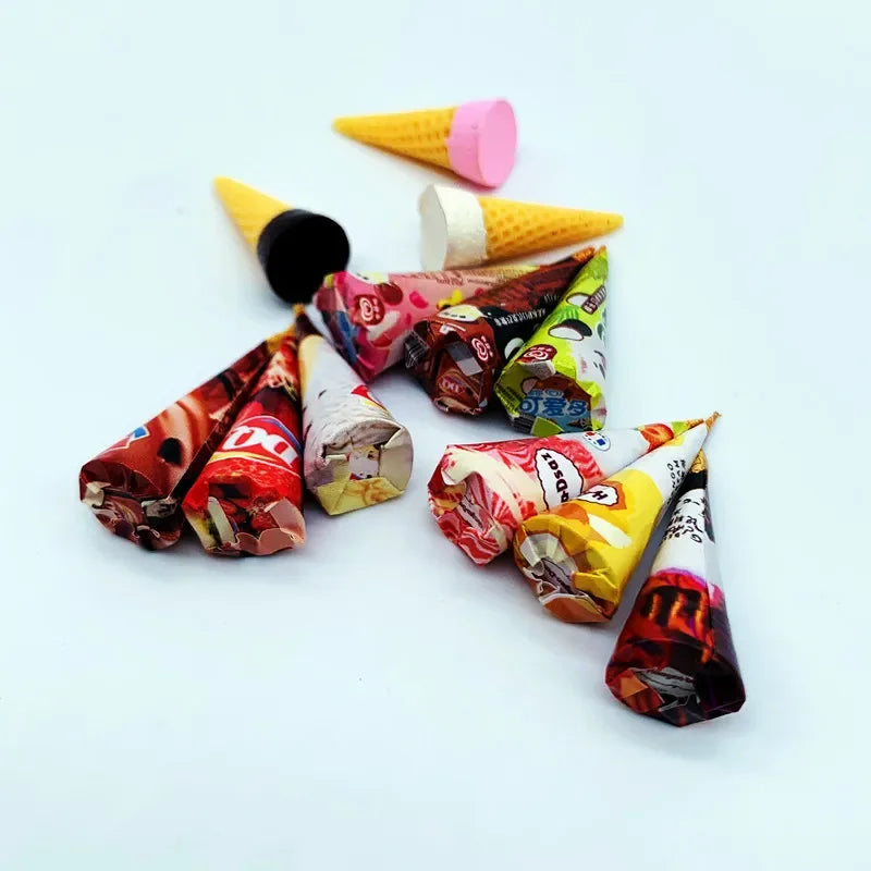 Miniature Mini Ice Cream Beer Can Foods Snack Drinks Model For Blyth Ob11 Dolls Accessories Kids Pretend Play Supermarket Toys