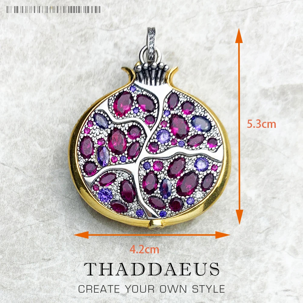Pendant Pomegranate Tree Flower Bird Butterfly Dragonfly Cat Koala Brand New Jewelry Europe 925 Sterling Silver Gift For Woman