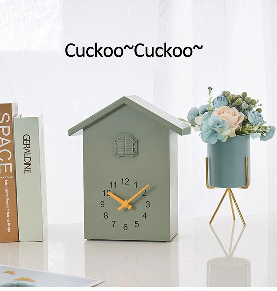 20x25cm Cuckoo Quartz Wall Clock Modern Bird Home Living Room Hanging Watch Horologe Clocks Timer Office Home Decoration Gifts