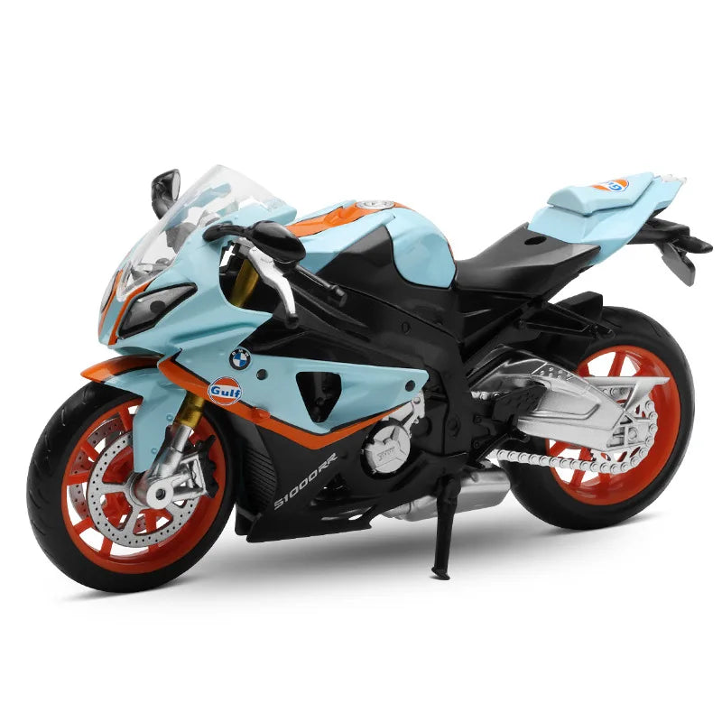 1/12 BMW S1000RR Motorcycle Toy 1:12 RMZ City Diecast Metal Racing Model Super Sport Miniature Collection Gift For Boy Children