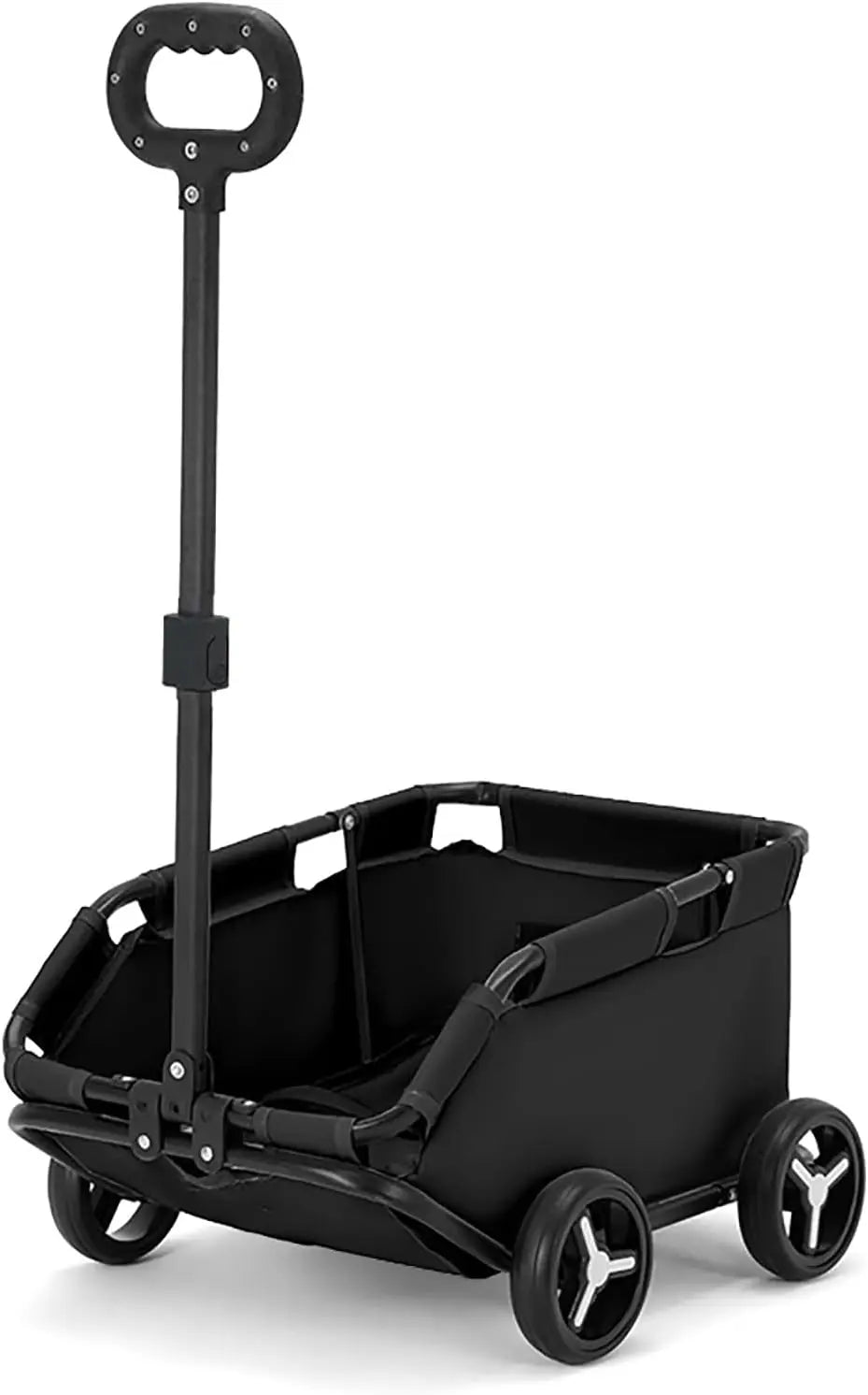 Lightweight Foldable Pet Stroller 4 Wheels Small Dog Handcart Comfortable Handlebars Foldable Dog Stroller for Small Cats & Dogs