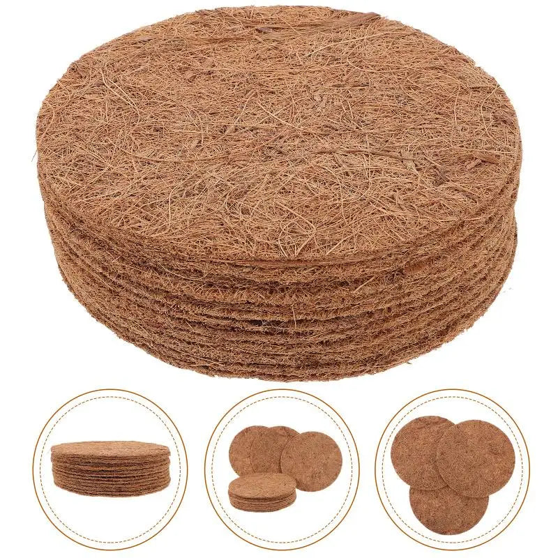 12pcs Nesting Pads Coconut Fiber Chicken Parrots Breeding Coop Bedding Bird Cage Box Liners Pigeon Nest Mat for Bird Nests NEW