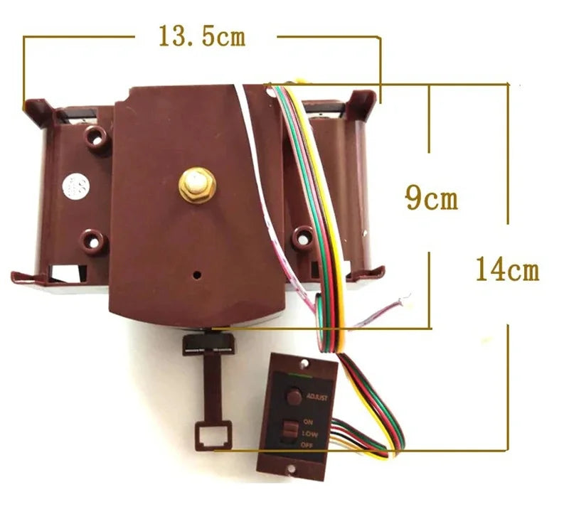 Cuckoo Wall Clock Movement Pendulum Clocks Mechanism with Bird Cuckoo Box Silent Light Control Music Boxes Kit Accessories