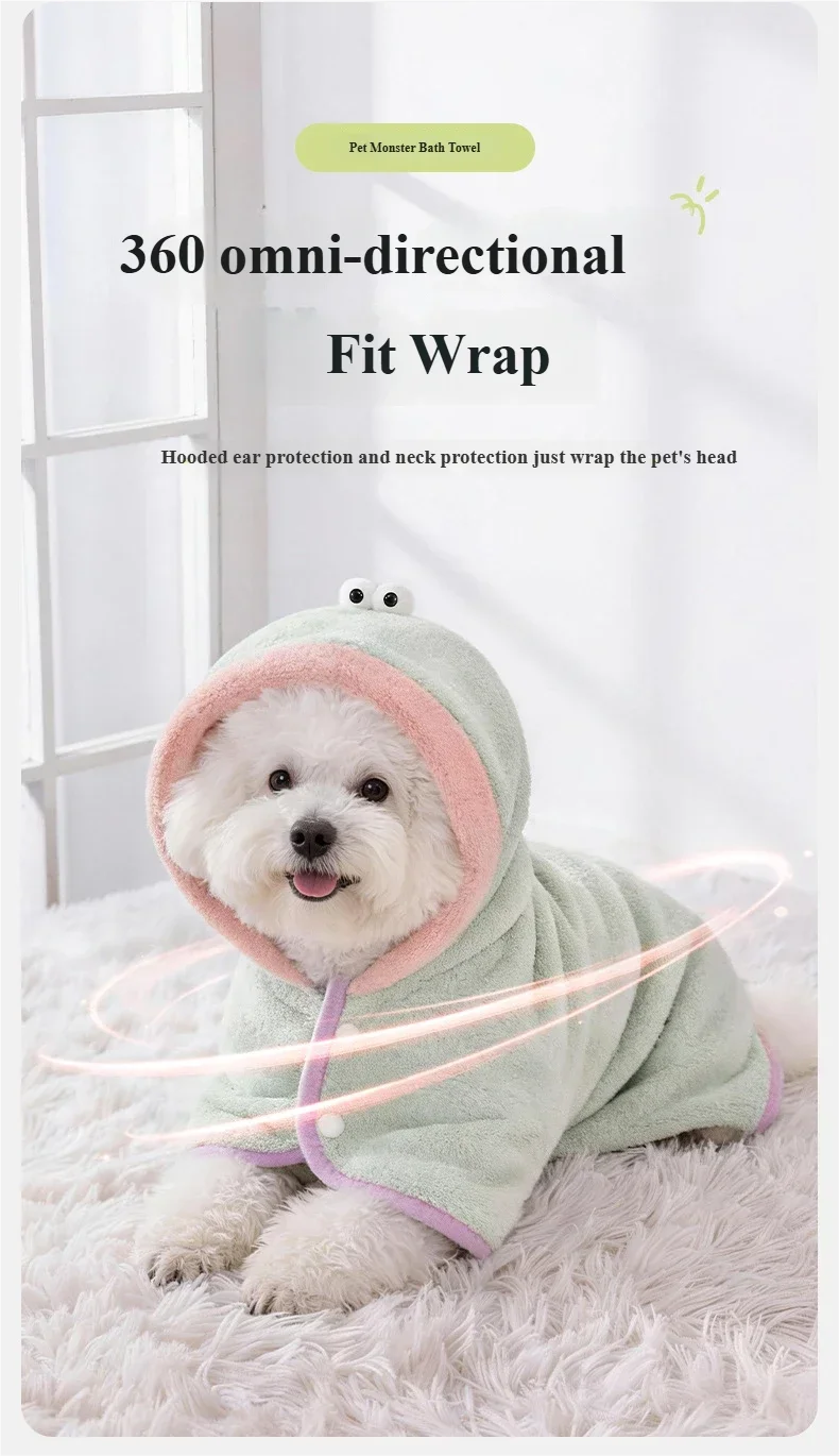 Coral Fleece Absorbent Pet Towel Absorbent Pet Towel Small Pet Cat Dog Bath Towel