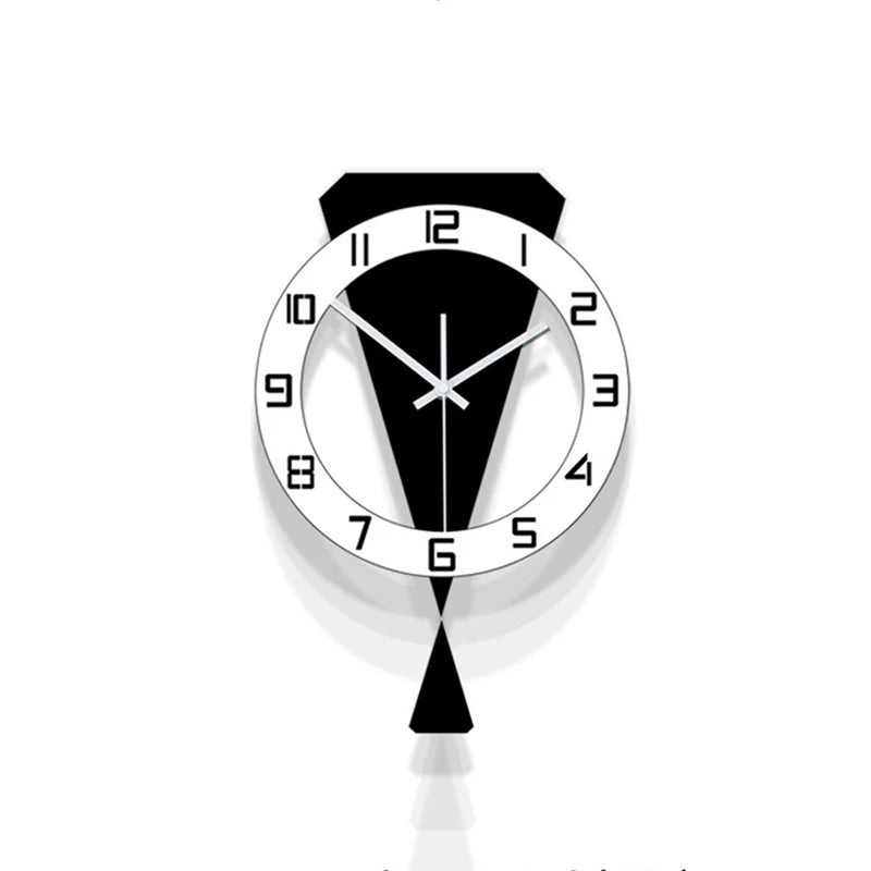 Swinging Wall Clock Living Room Luxury Home Decoration Restaurant Entrance Silent Wall Hanging Clock Living Room Decoration